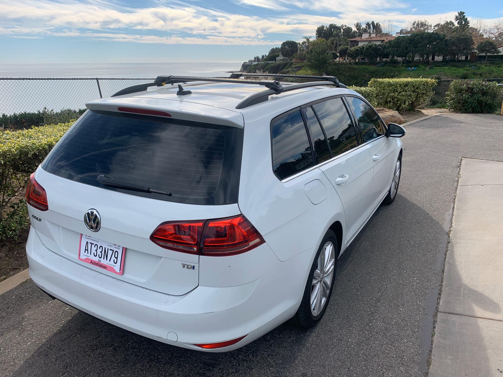 For Volkswagen Jetta SportWagen Roof Rack Cross Bar Raised Rail Alu 2010-2016 Black For Volkswagen Jetta SportWagen Roof Rack Cross Bar Raised Rail Alu 2010-2016 Black